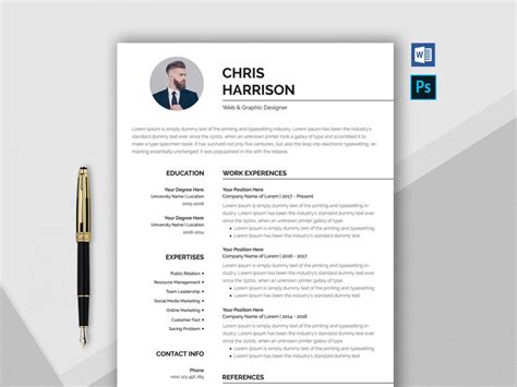 how to create a resume template in word