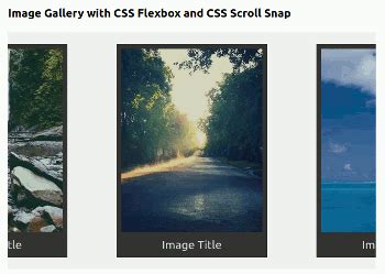 how to create a scrolling image gallery in html