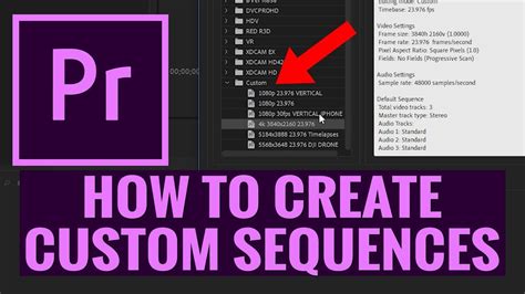 how to create a sequence preset in premiere pro