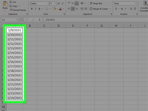 how to create a series in excel