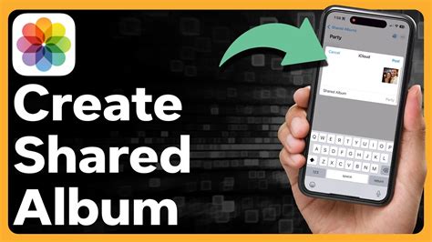 how to create a shared picture folder on iphone