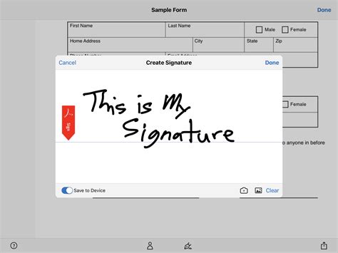 how to create a signature with apple pencil
