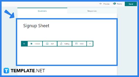 how to create a signup sheet in microsoft forms