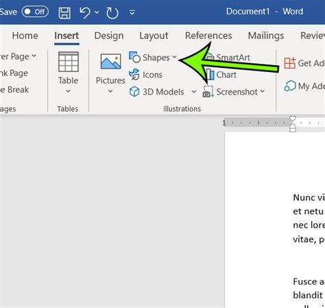 how to create a square in word