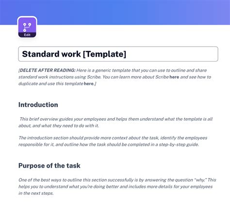 how to create a standard template in word