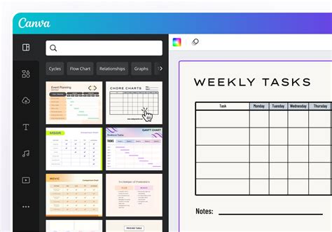 how to create a table in canva free