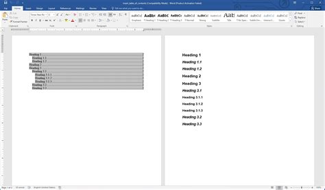 how to create a table in word document using python
