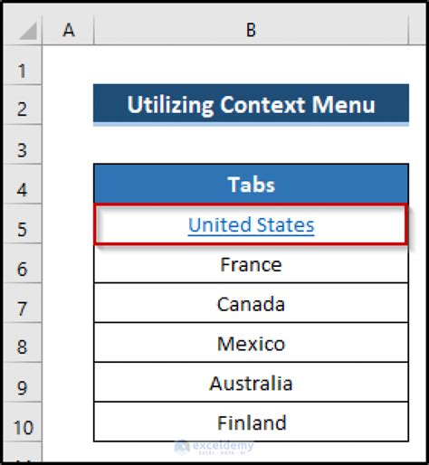 how to create a table of contents in excel with hyperlinks to tabs