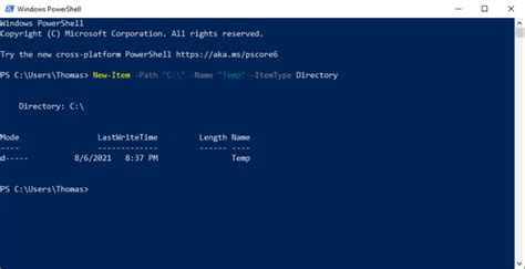 how to create a text file in a folder using powershell