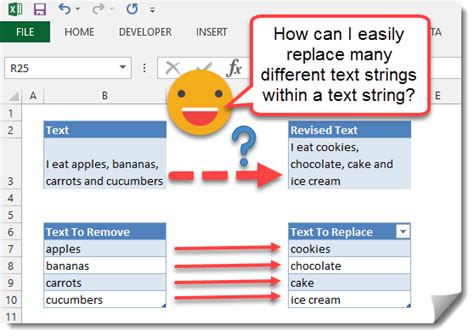 how to create a text string in excel