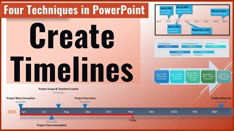 how to create a timeline in powerpoint youtube