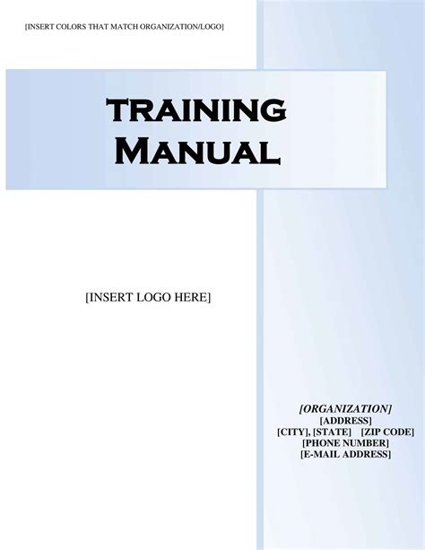how to create a training manual in microsoft word