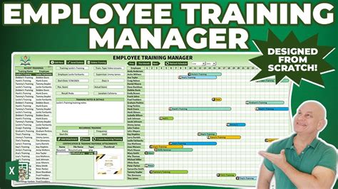 how to create a training program on excel