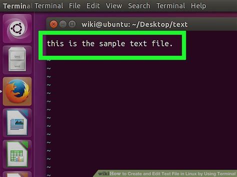 how to create a txt file in linux