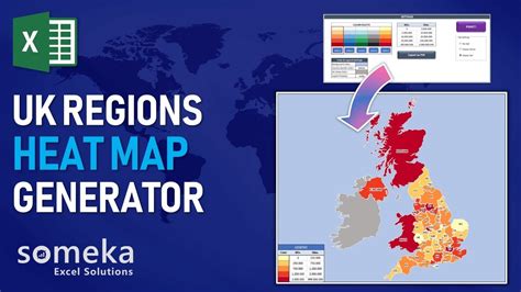how to create a uk heat map in excel