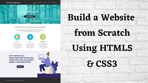 how to create a website in html5 step by step