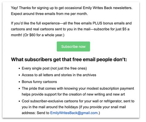 how to create a welcome email on substack