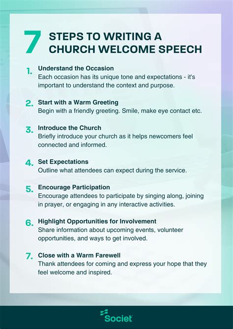 how to create a welcome speech