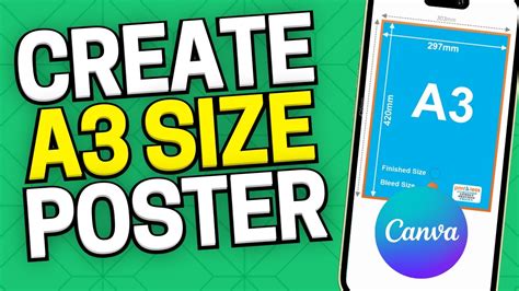 how to create a3 poster in canva
