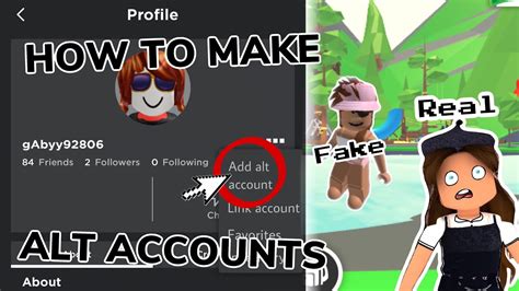 how to create an alt account on roblox mobile