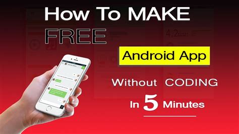 how to create an android app without coding