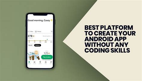 how to create an android app without coding skills