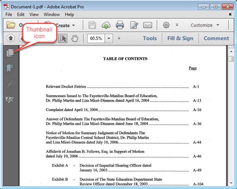 how to create an appendix in a word document