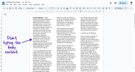 how to create an article on google docs