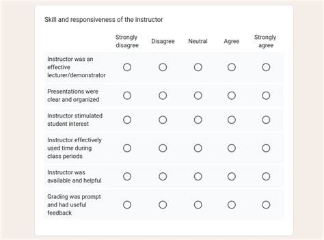 how to create an evaluation form in google forms