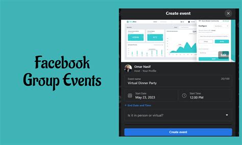 how to create an event on facebook group page