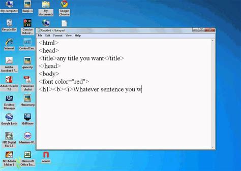how to create an html file