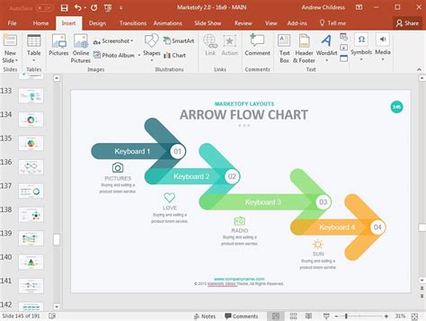 how to create an interactive flowchart in powerpoint