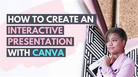 how to create an interactive presentation on canva