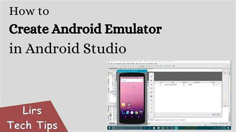 how to create android emulator in android studio