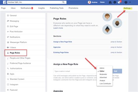 how to create another admin on facebook page