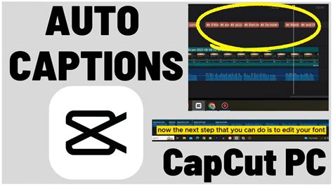 how to create auto captions in capcut pc