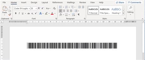 how to create barcode in microsoft word