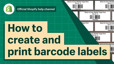 how to create barcodes for inventory shopify