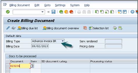 how to create billing document without delivery in sap