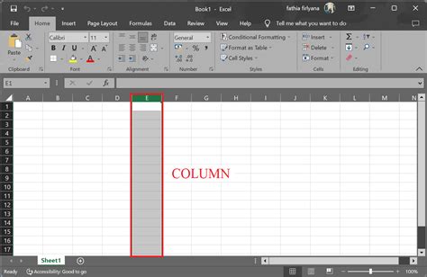 how to create calendar column in excel