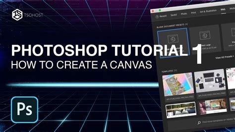 how to create canvas in photoshop