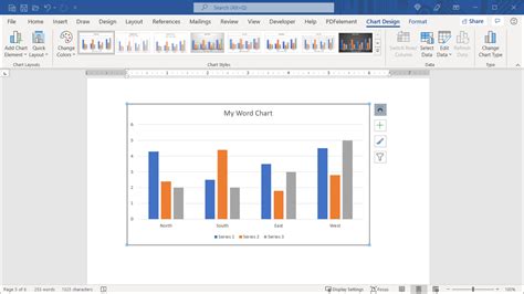 how to create chart on microsoft word