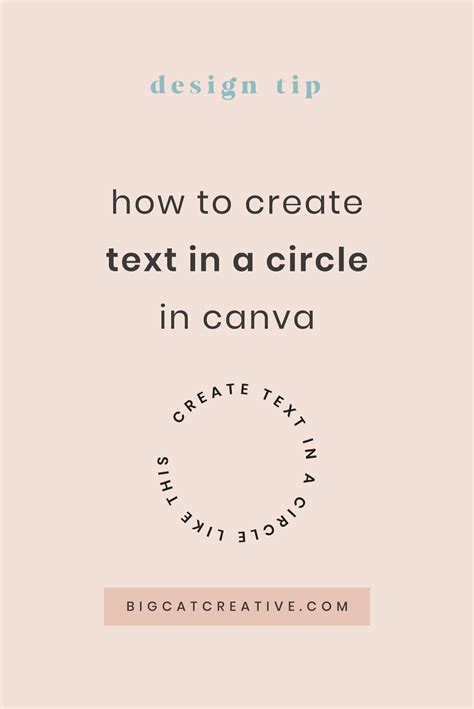 how to create circle text in canva