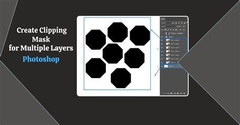 how to create clipping mask for multiple layers in photoshop
