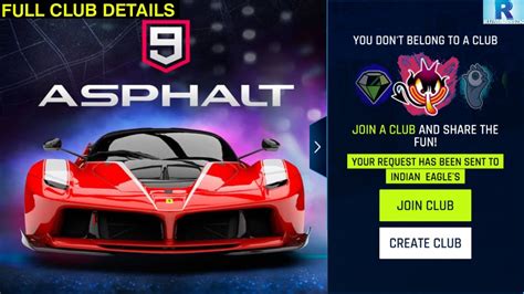 how to create club in asphalt 9
