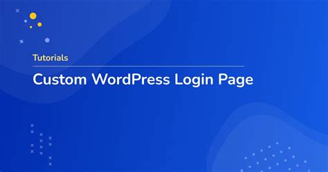 how to create custom login and registration page in wordpress