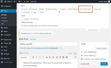 how to create custom meta box in wordpress without plugin
