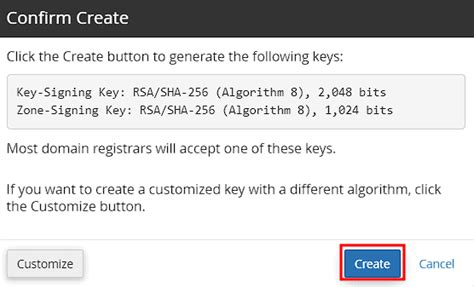 how to create dnssec key