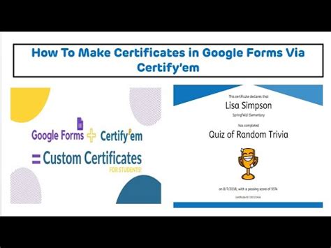 how to create e certificate using google forms