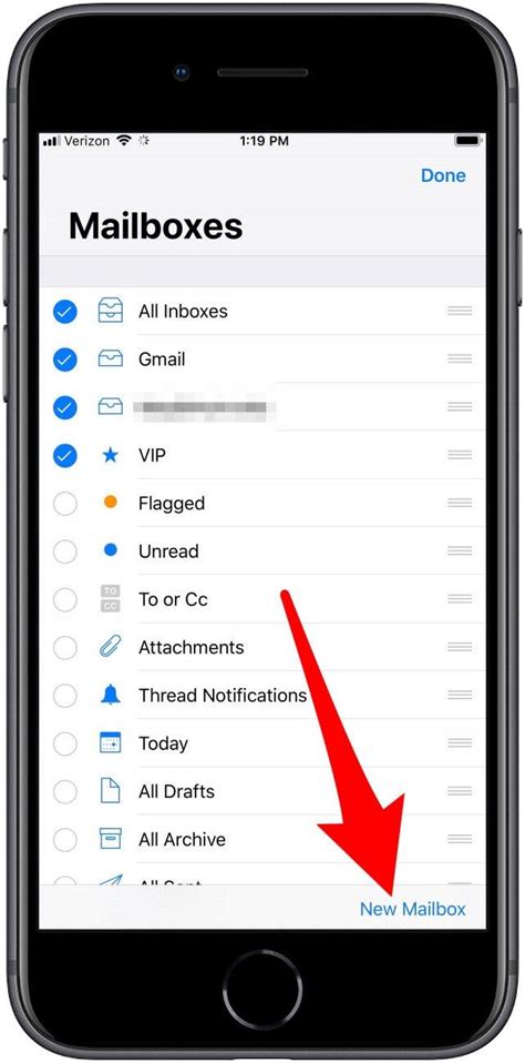 how to create email folders on iphone 13